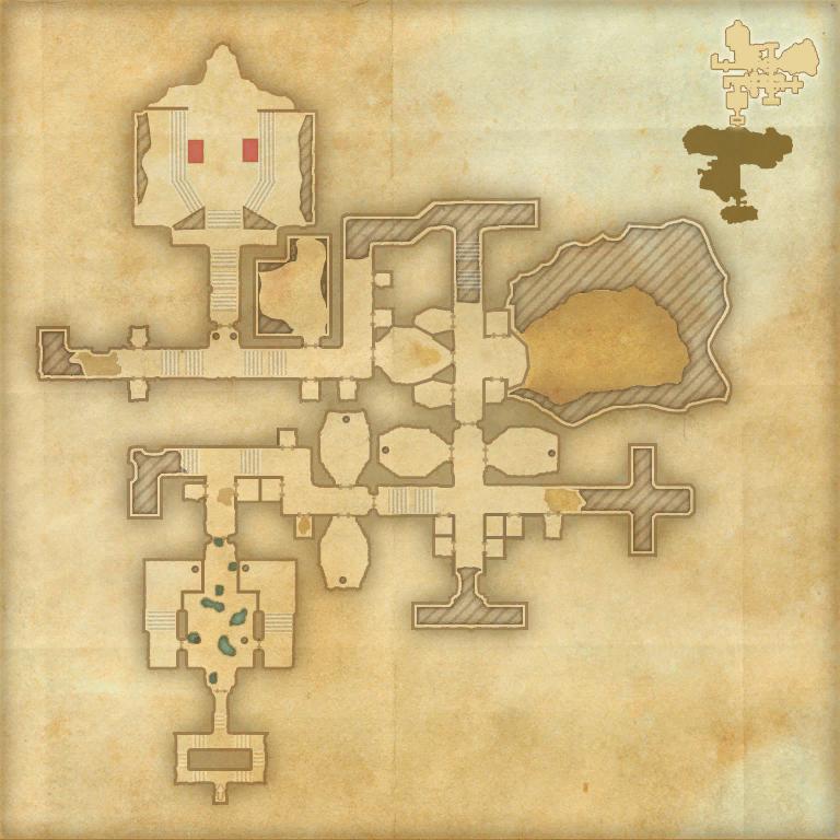 A map of the second area of Sanctum Ophidia