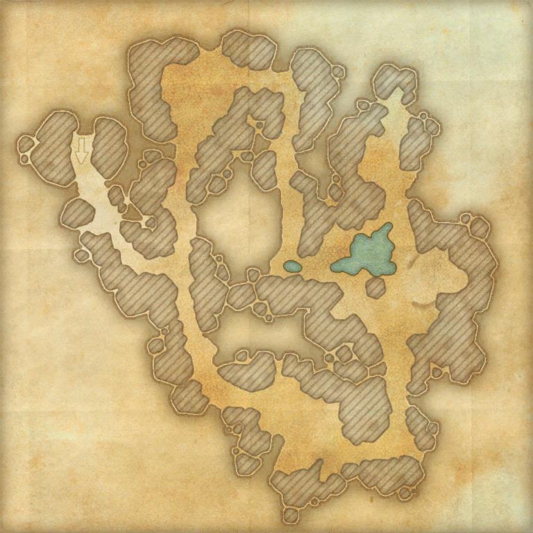 A map of the Frigid Grotto