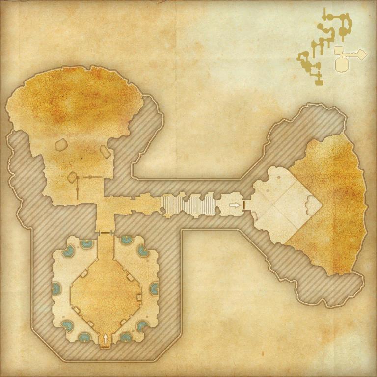 A map of the fourth area of Scalecaller Peak