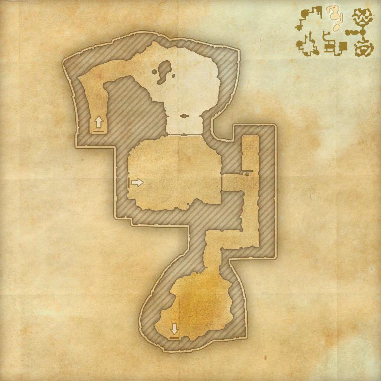 A map of the first area of the Cradle of Shadows