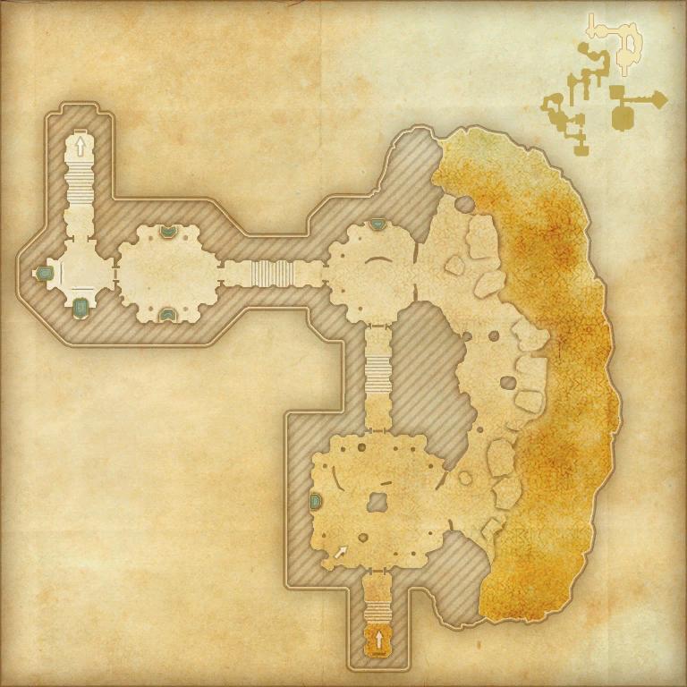 A map of the third area of Scalecaller Peak