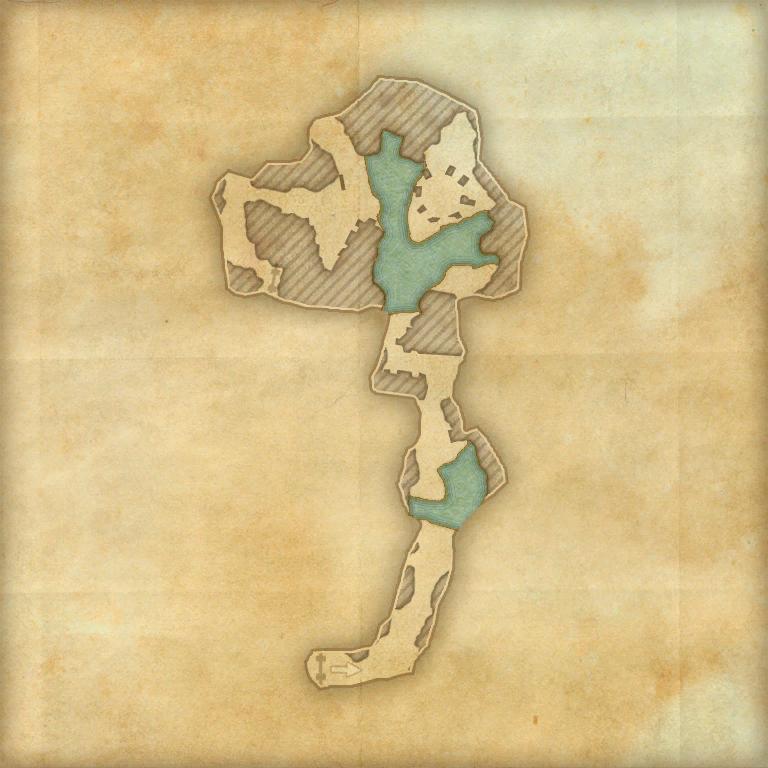 A map of the first cave in Tempest Island