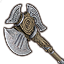 ""Two-handed battleaxe of the Sentinel of Rkugamz style""