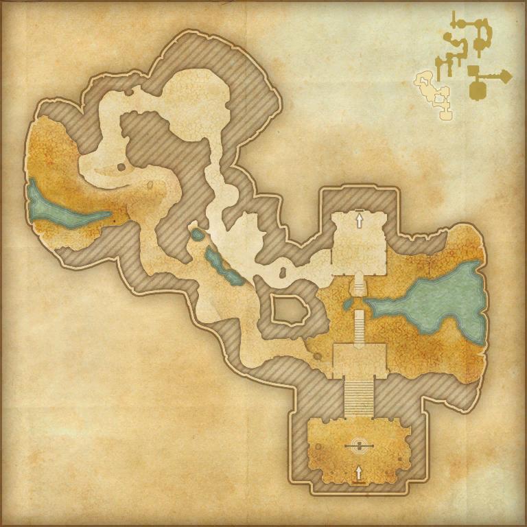 A map of the first area of Scalecaller Peak
