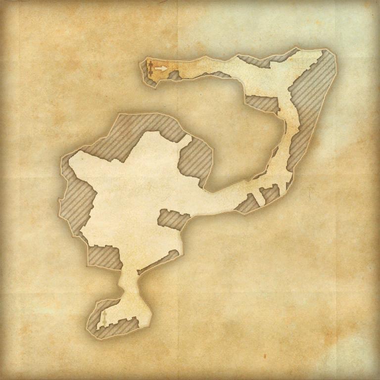 A map of the third cave in Tempest Island