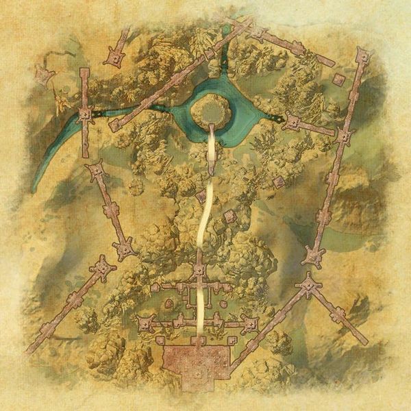 A map of the Hunter's Nest
