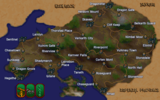 The location of Dragon Grove in Hammerfell