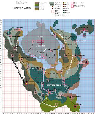 Concept map of Morrowind