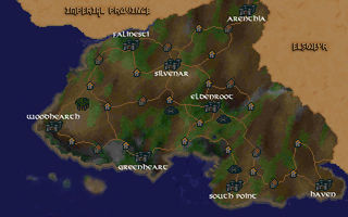 The location of Silvenar in Valenwood