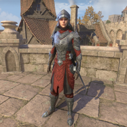 A male Breton displaying a remnant of elven blood: pointed ears (ESO)