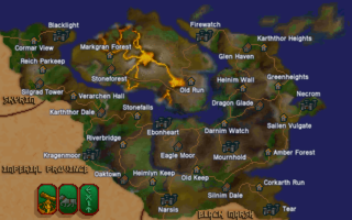 The location of Corkarth Run in Morrowind