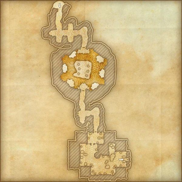 A map of the Halls of Banishment