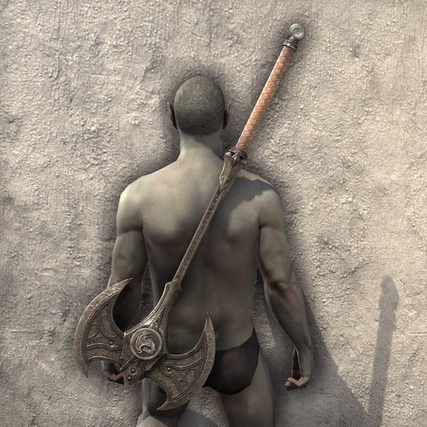 File:ON-item-weapon-Basalt-Blood Warrior Battle Axe.jpg