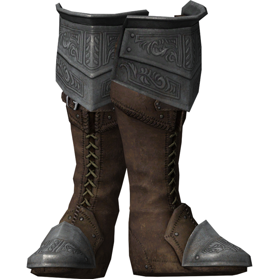 File SR Icon Armor Steel Spell Knight Boots Png The Unofficial Elder