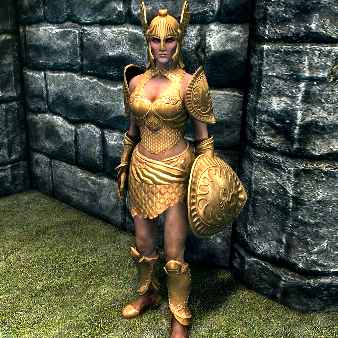 Golden saint armor