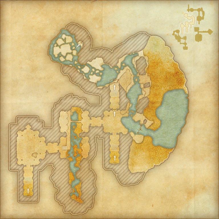 A map of the second area of Scalecaller Peak