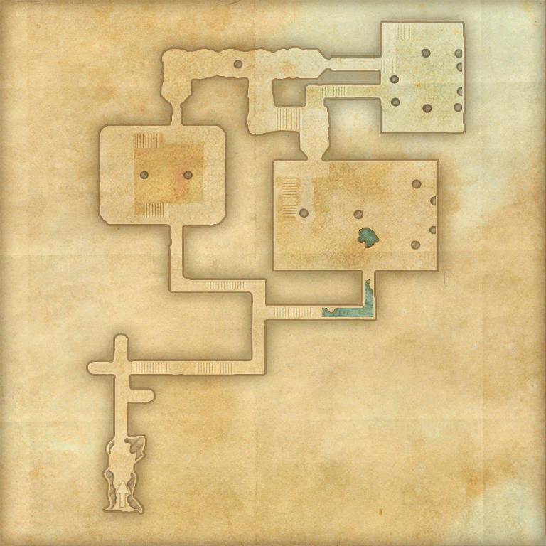 A map of Stormcrag Crypt