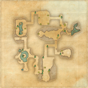 Possible locations of treasure chests and heavy sacks in crypt of Hearts I