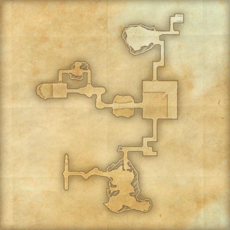 A map of Direfrost Keep