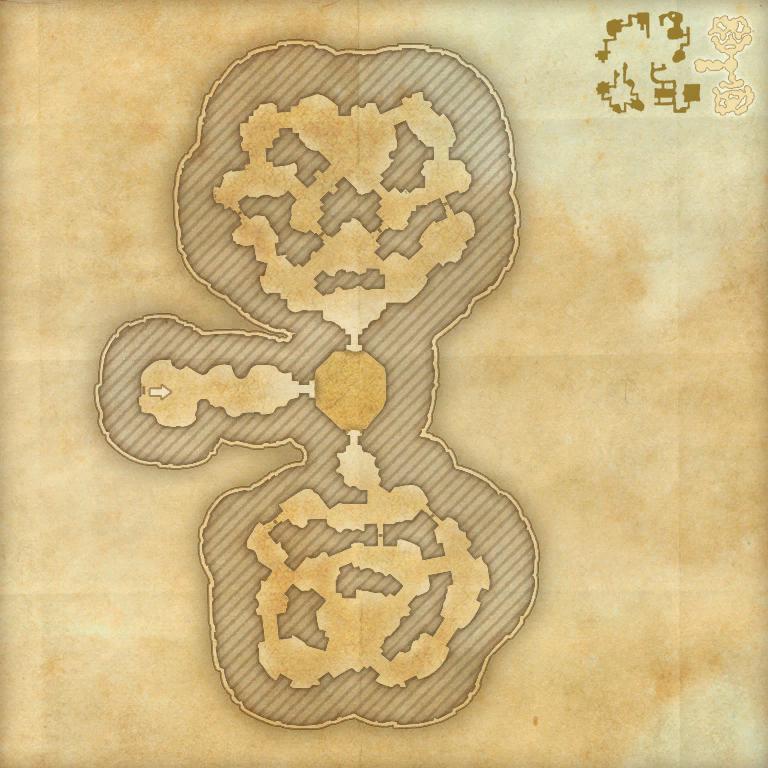 A map of the fifth area of the Cradle of Shadows