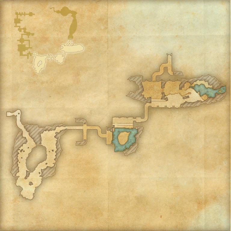 A map of the third area of Imperial City Prison