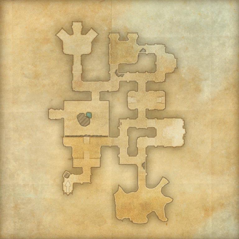 A map of the Forgotten Crypts.