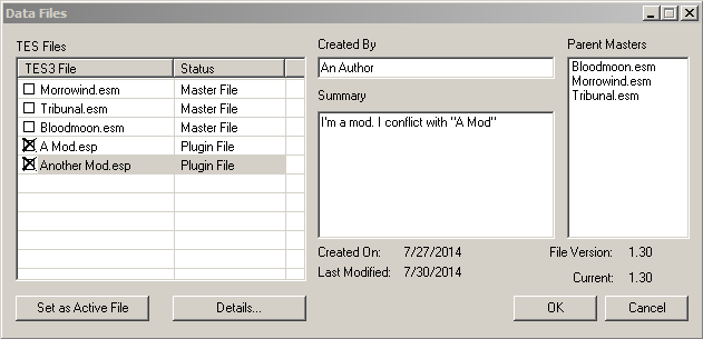 MWMOD-MMW-TES CS Data Files Window - Conflicting Mods.png