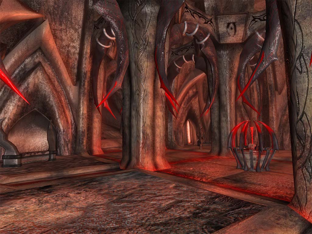 Hell Portal Beta Gateway, Exit to Nessus Region, the 9th Plane, before The Living End, Defence Wall OB-Interior-OblivionRDCitadel03Hall03