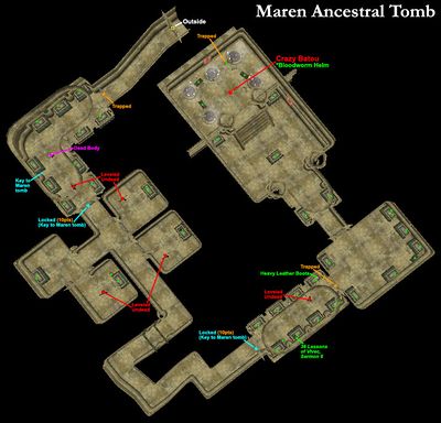 Morrowind:Maren Ancestral Tomb - The Unofficial Elder Scrolls Pages (UESP)