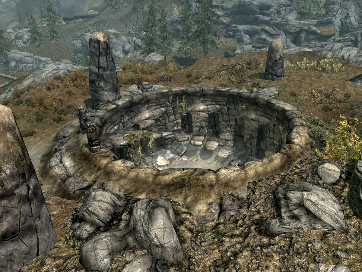 Skyrim Dustman S Cairn The Unofficial Elder Scrolls Pages UESP   1200px SR Place Dustman's Cairn 