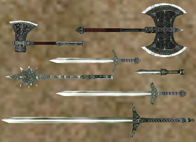 Bloodmoon:Nordic Silver Weapons - The Unofficial Elder Scrolls Pages (UESP)