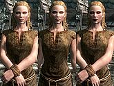 A female Nord, before and after becoming a vampire