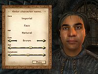 Oblivion Character Creation The Unofficial Elder Scrolls Pages Uesp