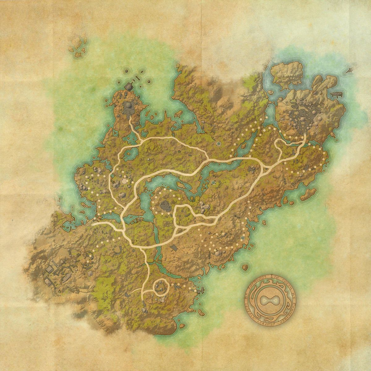 File:ON-map-Telvanni Peninsula.jpg - The Unofficial Elder Scrolls Pages ...