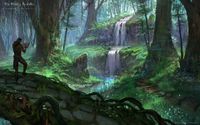 ON-wallpaper-Secluded waterfall in Grahtwood 1920x1200.jpg