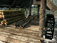 How To Get Sawn Logs In Skyrim Falkreath - Once the log is sawed and