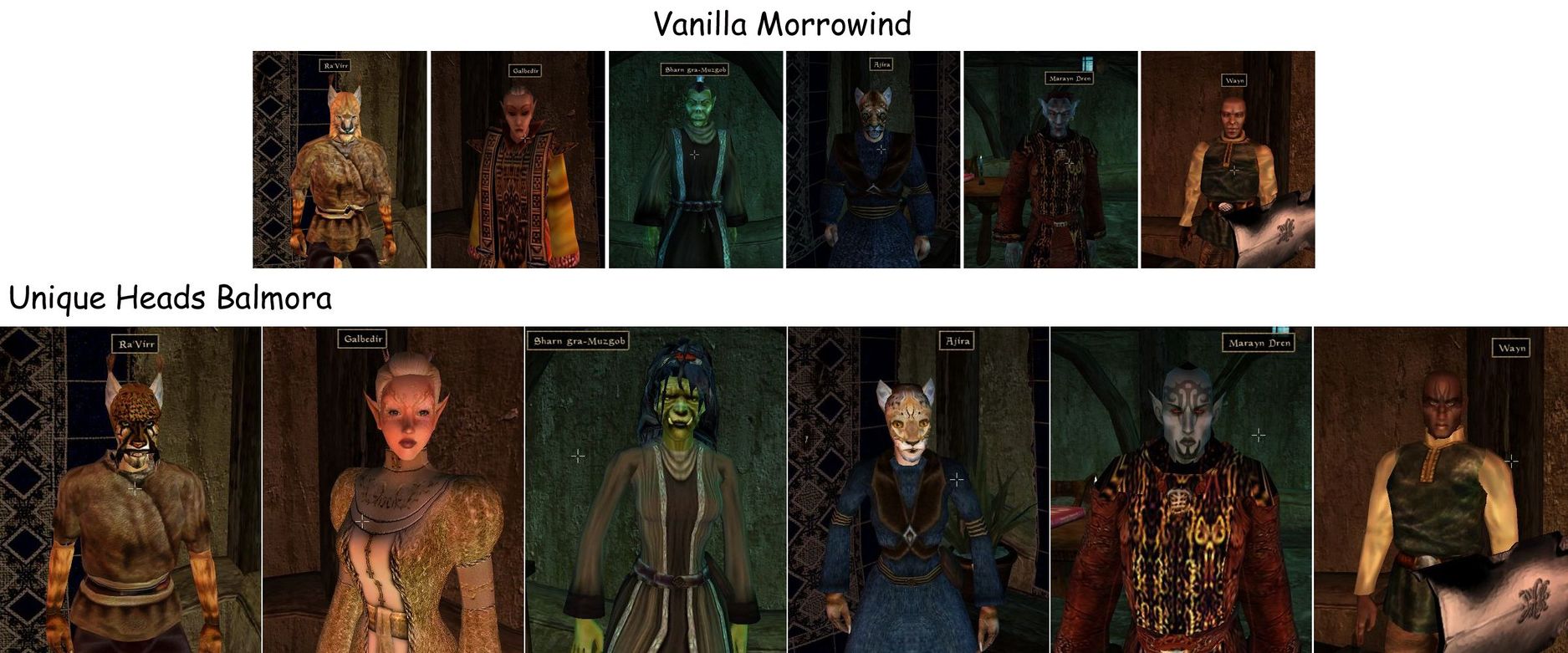 Better heads morrowind как установить