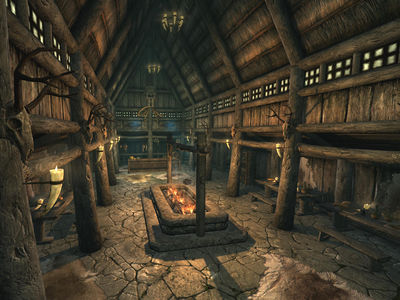 Skyrim Nightgate Inn The Unofficial Elder Scrolls Pages UESP   400px SR Interior Nightgate Inn 