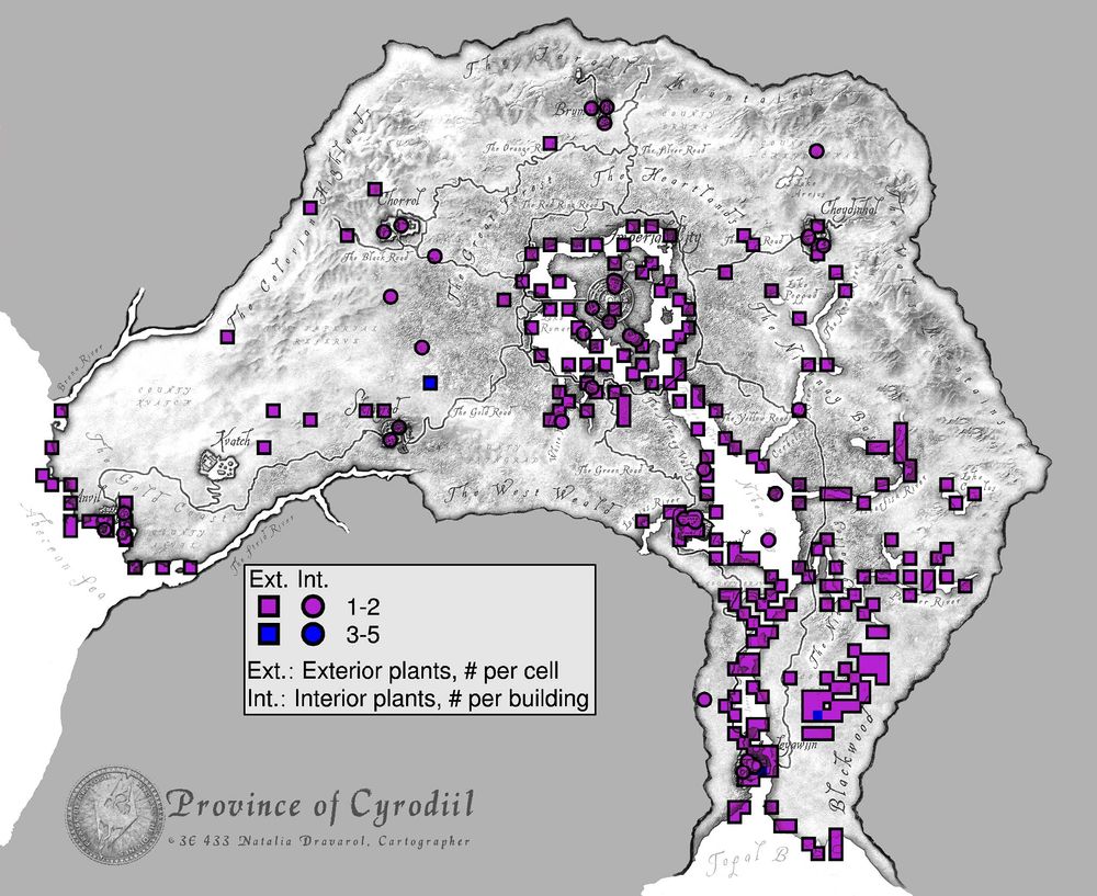 Oblivion Nirnroot The Unofficial Elder Scrolls Pages UESP   1000px OB Map Nirnroot 