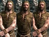 A male Nord, before and after becoming a vampire