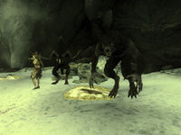 skyrim visit hunters at frost moon crag