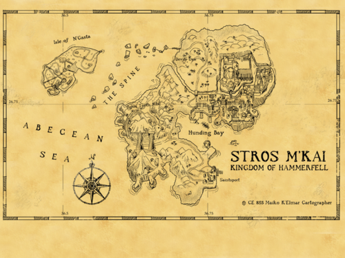 The official map of Stros M'Kai