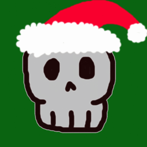 Skull with Santa Hat.gif