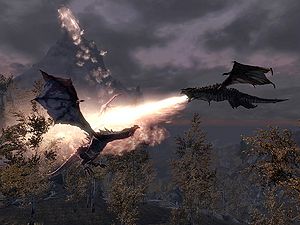 SR-creature-Odahviing Battles Elder Dragon.jpg