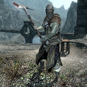 skyrim orcish mace