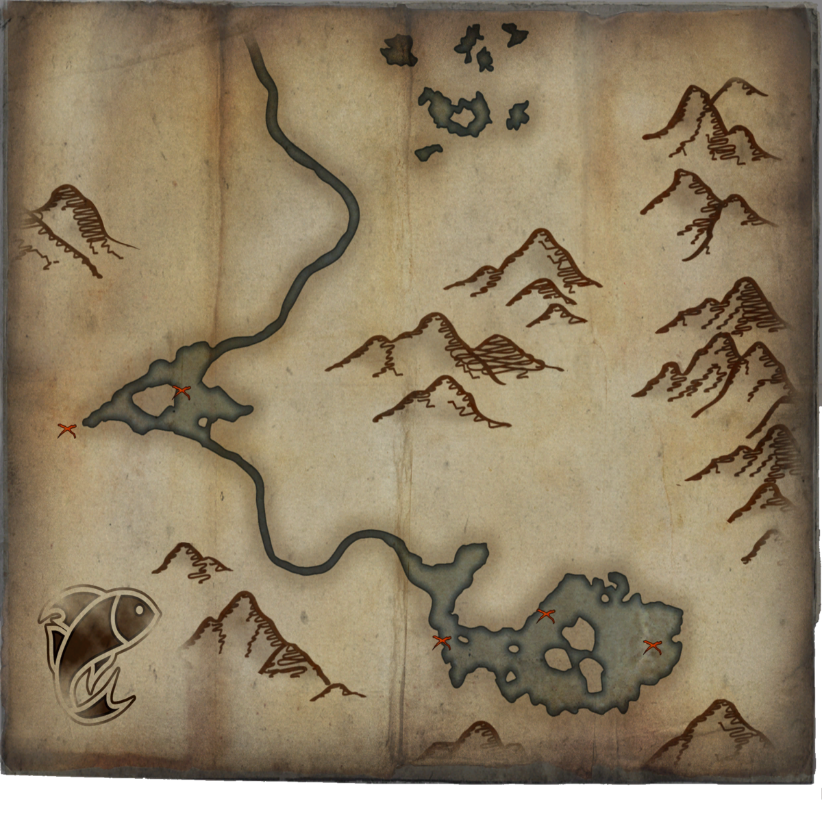 Skyrim:Fishing Map - The Rift - The Unofficial Elder Scrolls Pages (UESP)