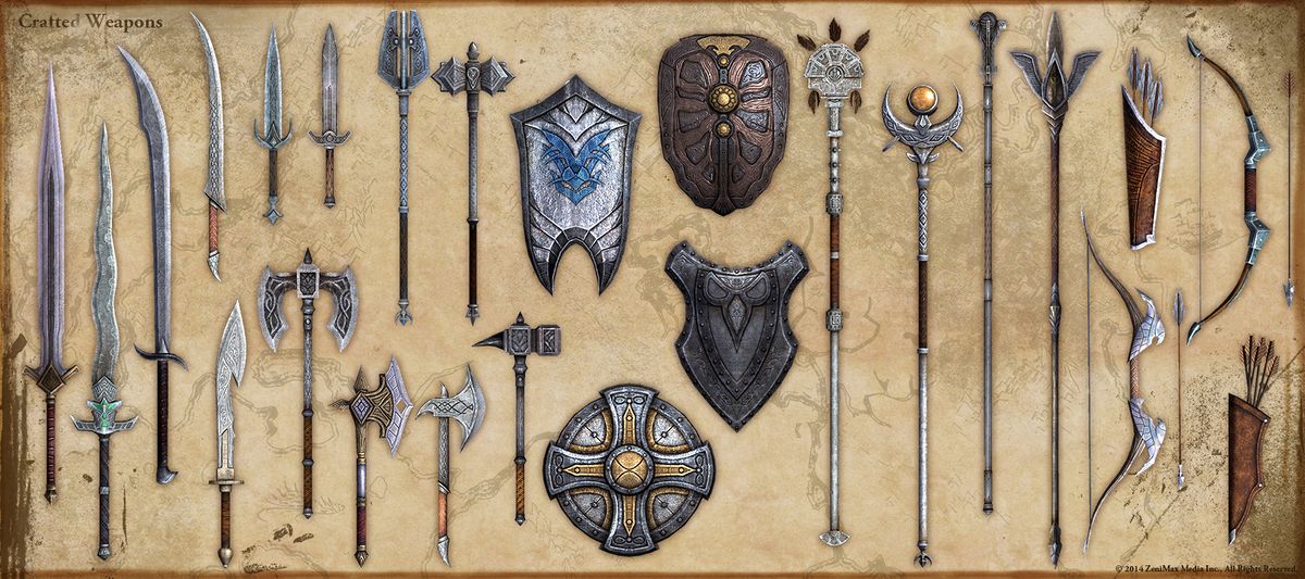 Online Weapons The Unofficial Elder Scrolls Pages UESP