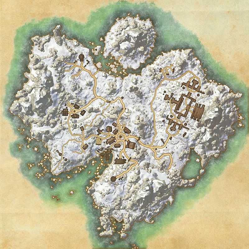 A map of Bleakrock Isle