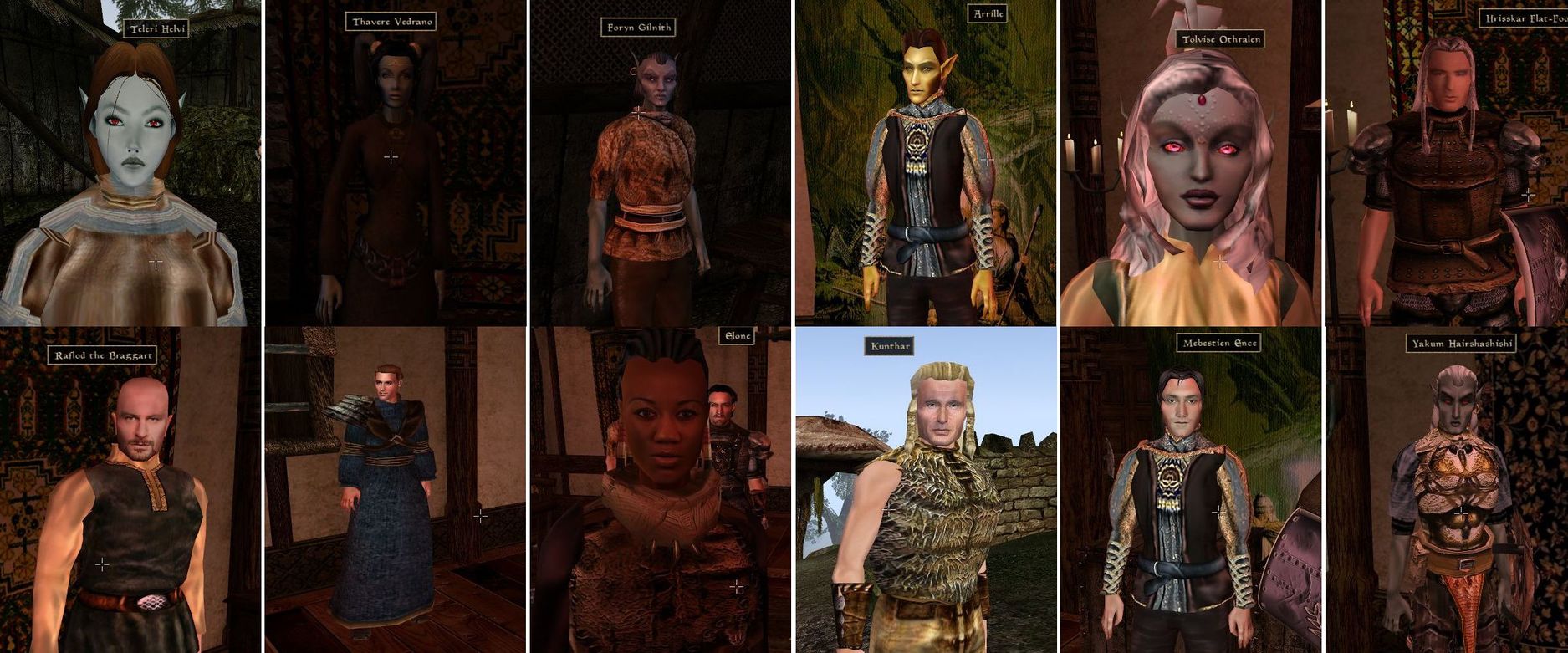 Morrowind Mod The Comparison Of Npc Head Replacers The Unofficial Elder Scrolls Pages Uesp