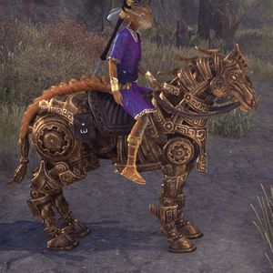 Online Dwarven Horse The Unofficial Elder Scrolls Pages UESP   300px ON Mount Dwarven Horse 02 